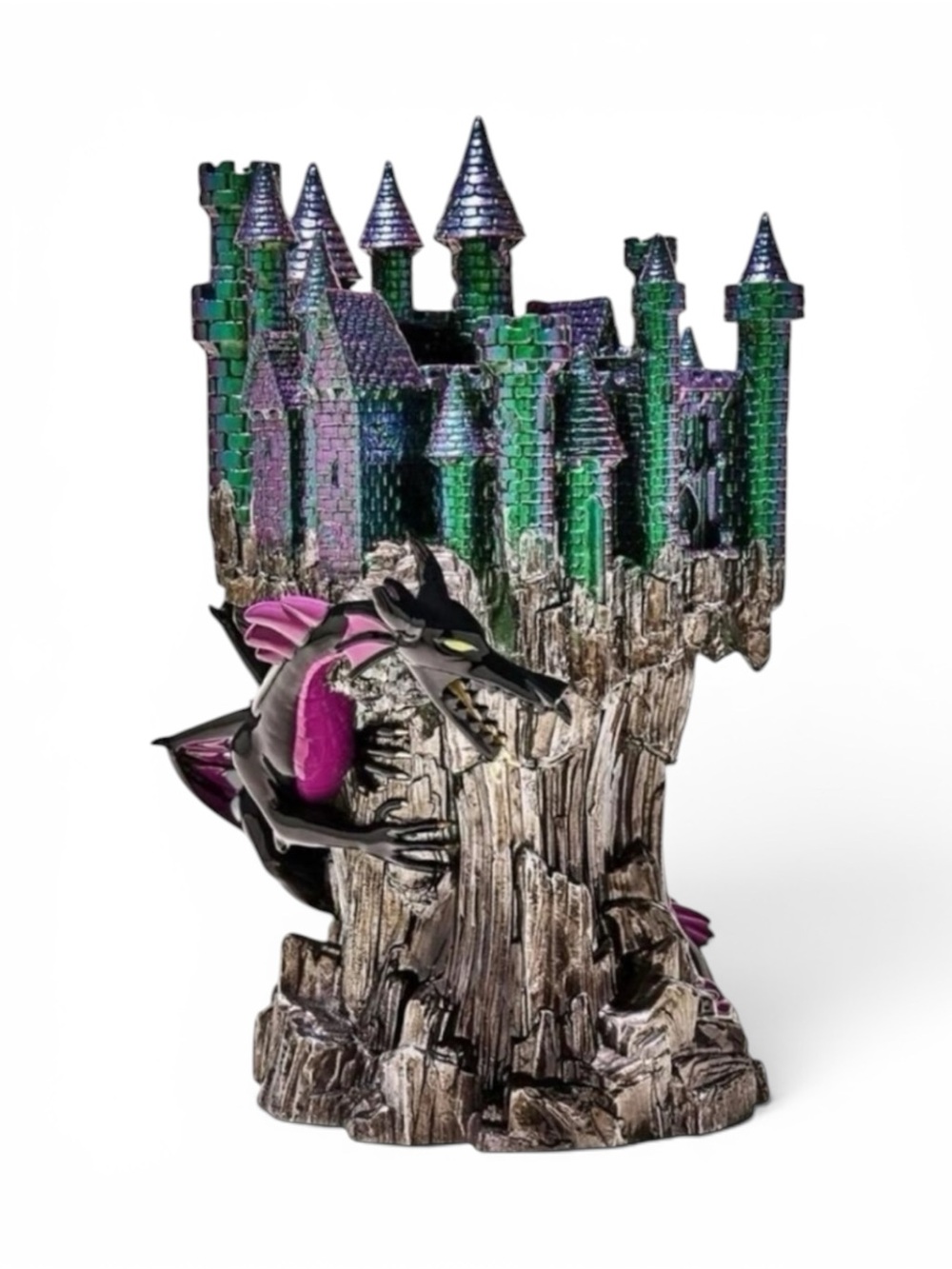 NIB Bath & Body Works -Maleficent Disney Villains 3‑Wick Candle Castle Holder